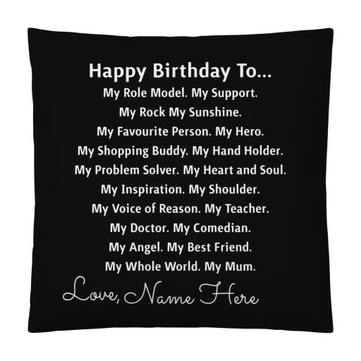 Mum Happy Birthday special Customizable Cushion