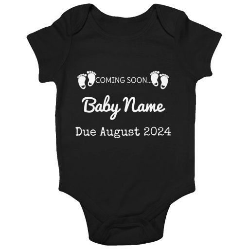Baby Announcement Personalized Coming Soon Family Surname